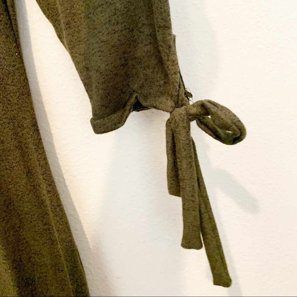 Lulu’s Tie a Little Love Olive Green Dress - Picture 3 of 7